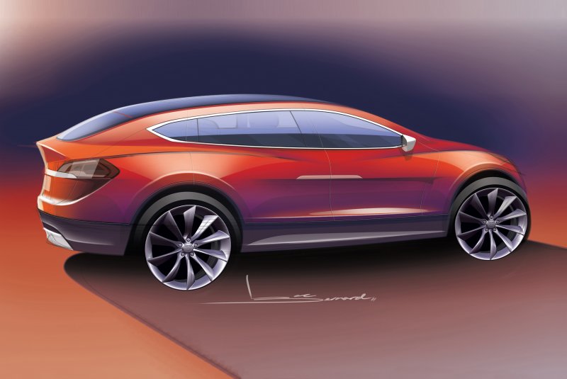 Tesla model x концепт