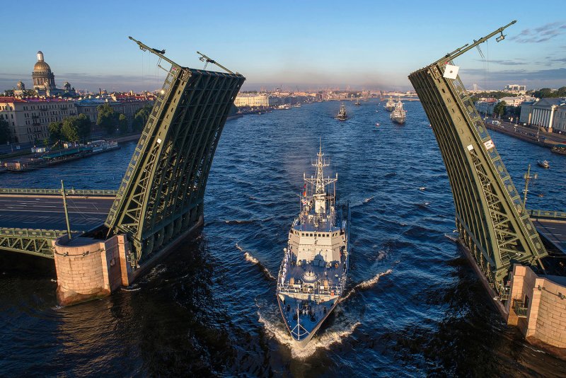 Нева Дворцовый мост