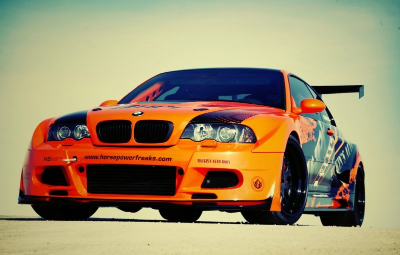BMW e46 оранжевая