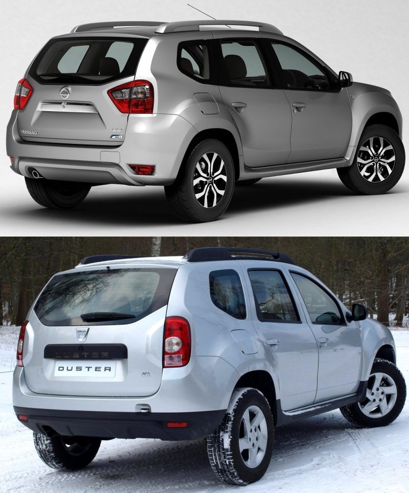 Nissan Terrano и Renault Duster