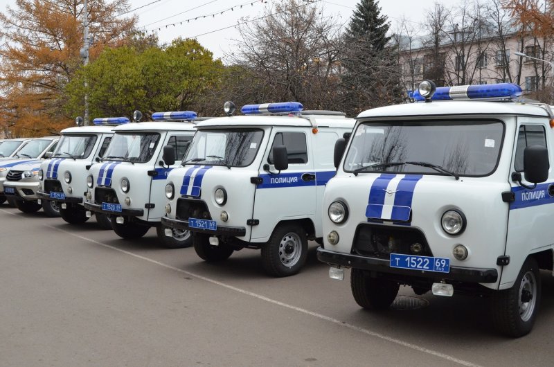 Полицейская машина в Росси