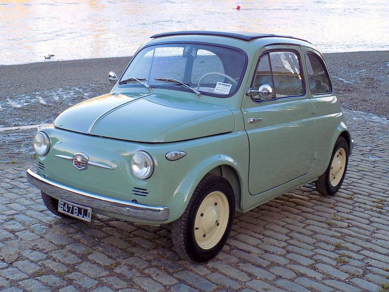 Fiat 500 Cyan old
