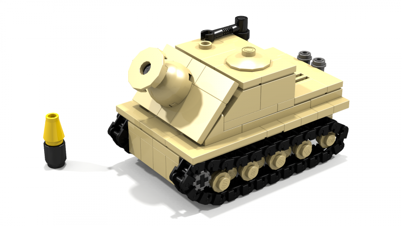 Лего танк ww1 мини