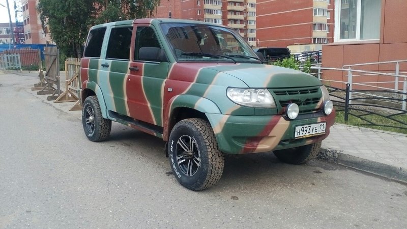 Военный камуфляж на УАЗ 469
