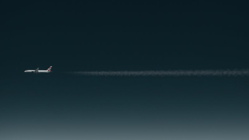 Рисование одной линии самолет