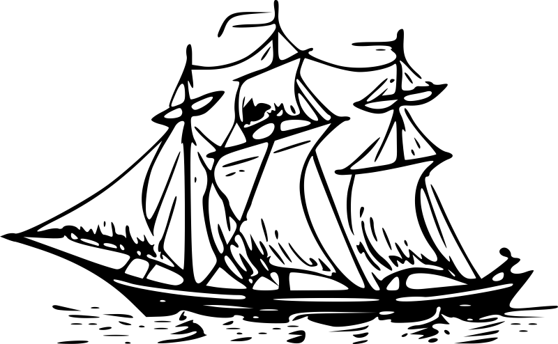 Корабль вектор