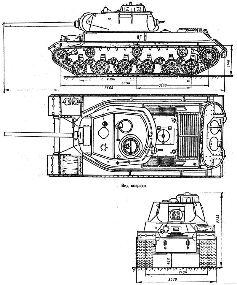 Советский танк ИС 1