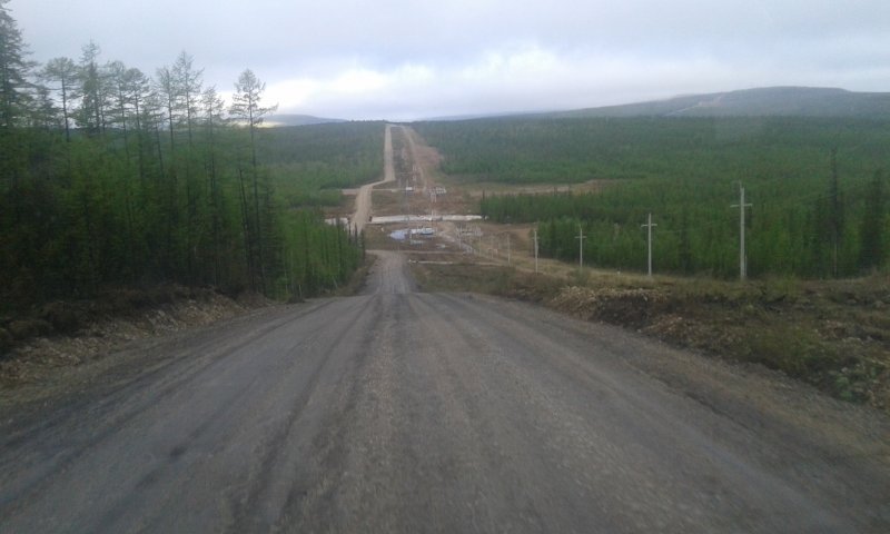 Дорога Якутск Олекминск