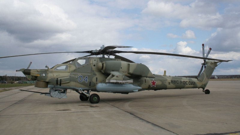 Кабина вертолета ми-28
