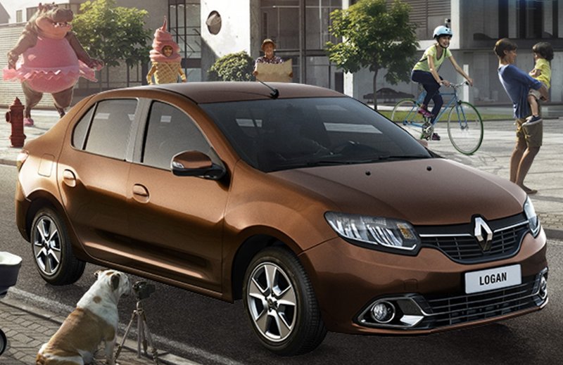 Renault Logan 2019 коричневый