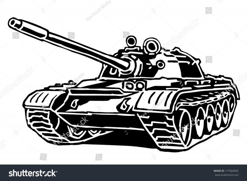 Т-34 векторное изображение