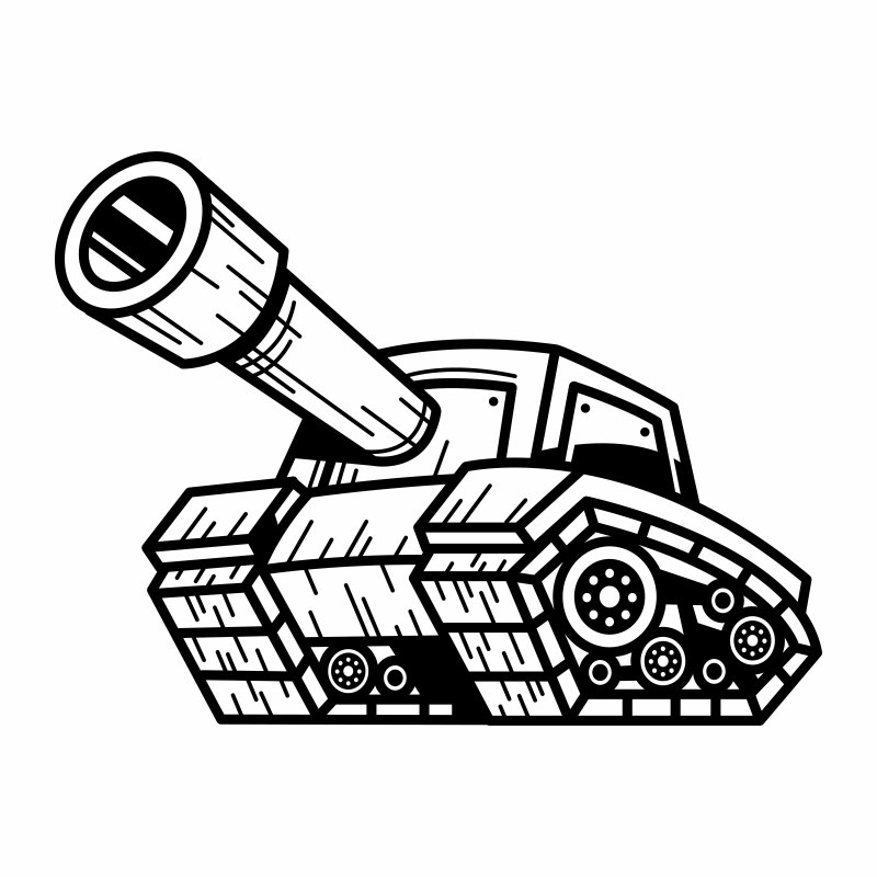 Рисунки пушек и танков