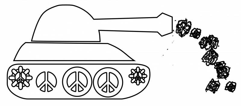 Трафарет танка для детей