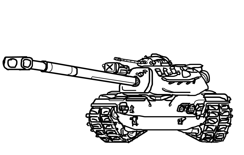 М 48 Паттон раскраска