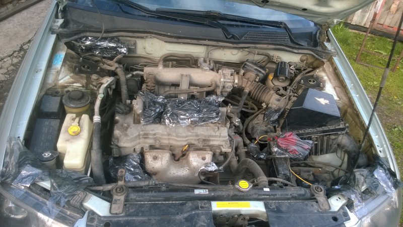 Nissan Almera g15 под капотом
