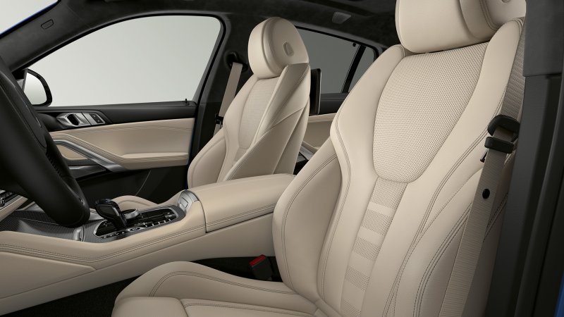 BMW x6m белый салон