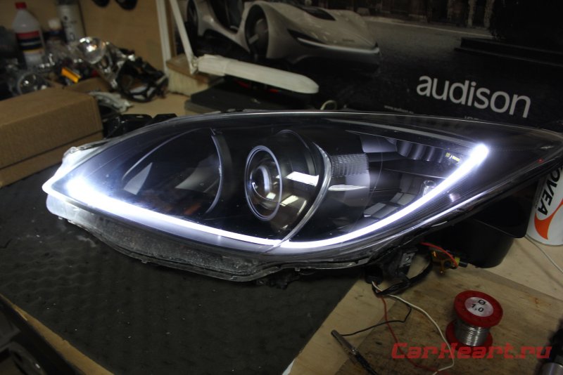 Mazda 3 BL фары тюнинг