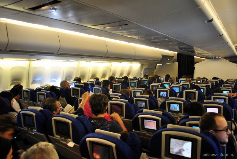 British Airways Boeing 747-400 салон