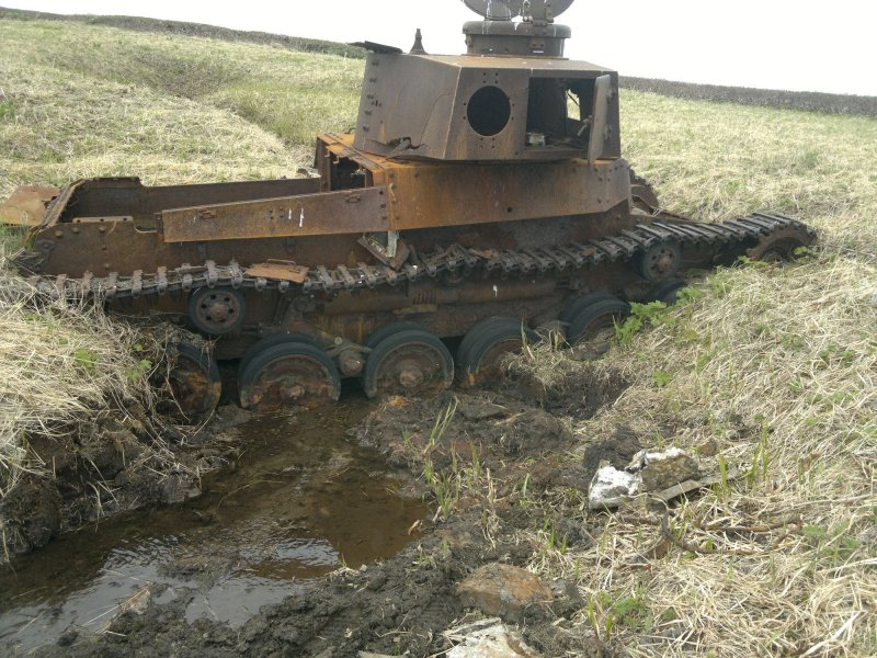 Танки ИС-3 на острове Шикотан