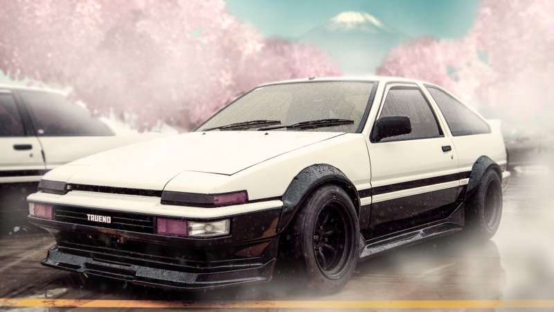 Toyota ae86 Trueno дрифт
