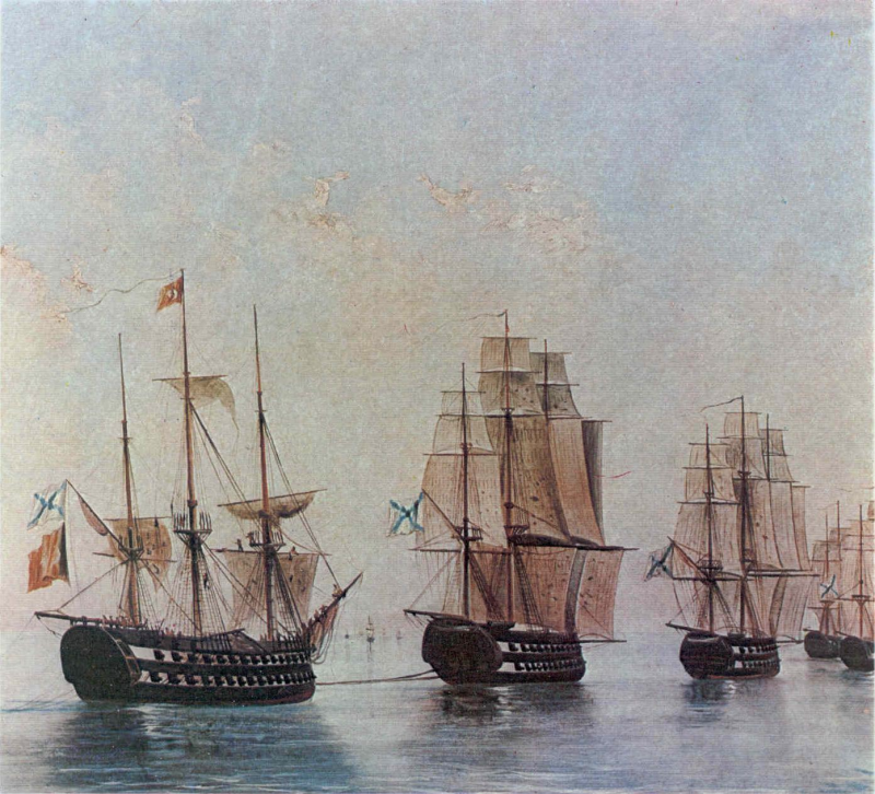 Алексей Боголюбов, “Афонское сражение 9 июня 1807 года”