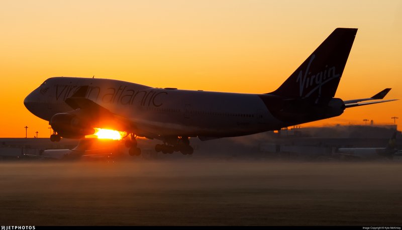 Боинг 747 посадка