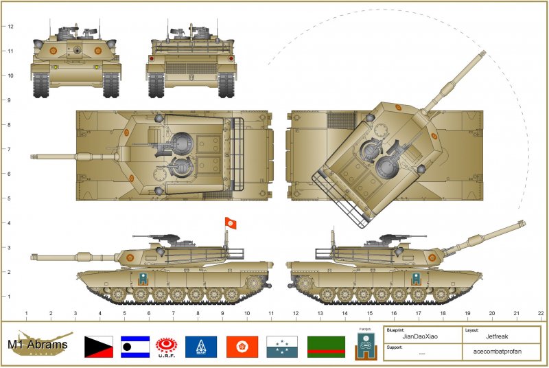 Чертежи танка Абрамс м1