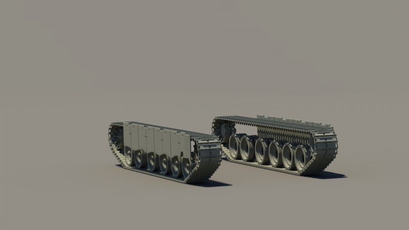 Гусеницы танка 2д
