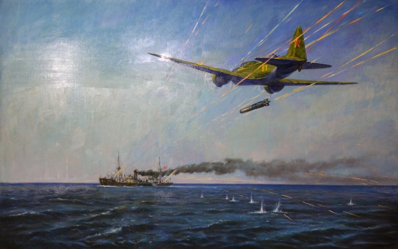 Торпедоносец ил-4 в живописи