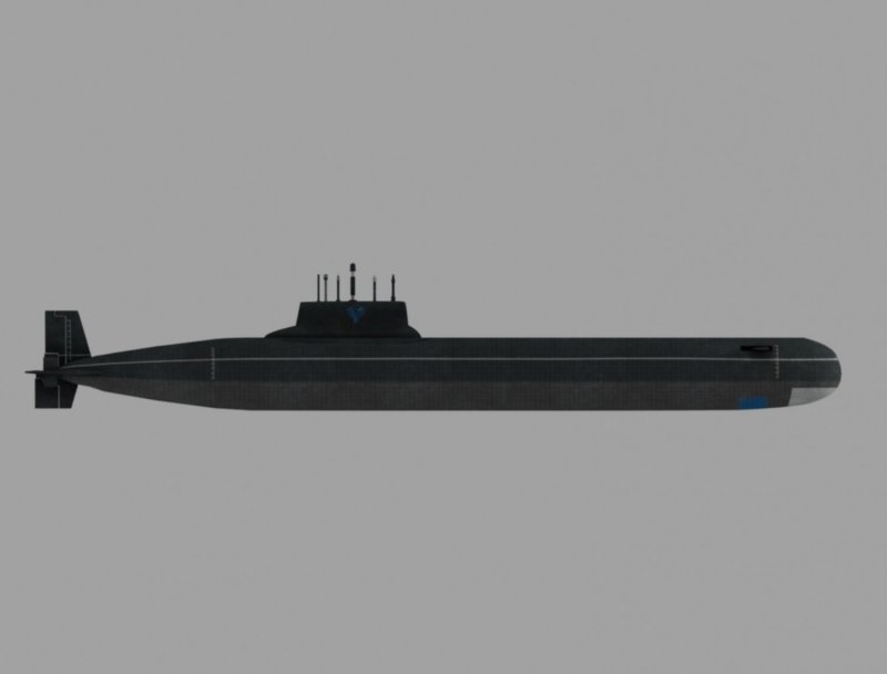 Us Submarine Virginia SSN-774 3d model