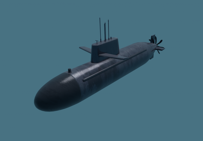 Astute class Submarine 3d model