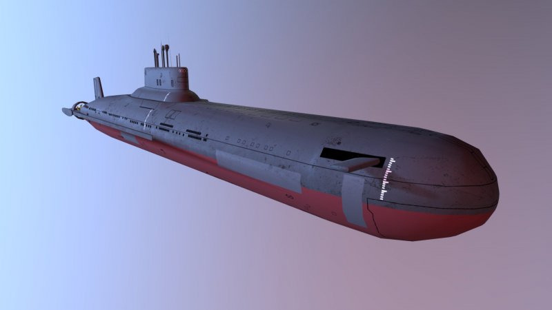3d модель Typhoon-class Submarine