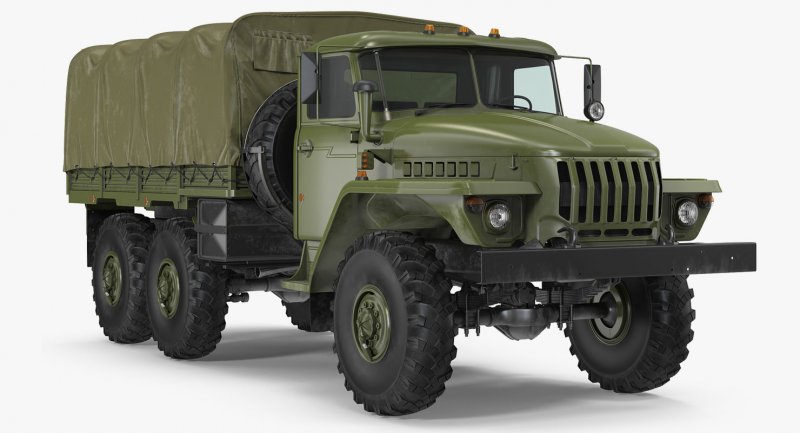 Военный тягач Урал 4320