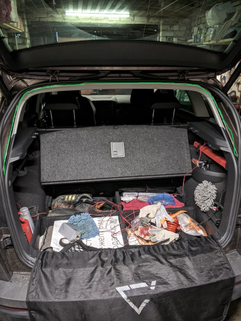 Коврики в багажник с бортиком для Skoda Karoq 1 (2017-2022)