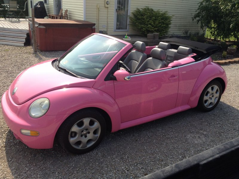 Pink Volkswagen Beetle