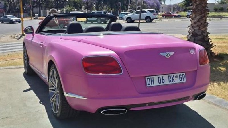 Бентли Континенталь gt кабриолет розовый
