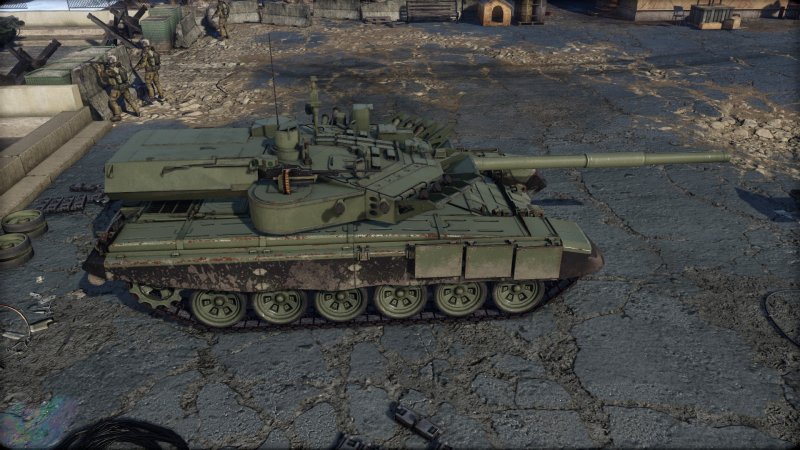 Т-80 С боевым отделением "Бурлак"