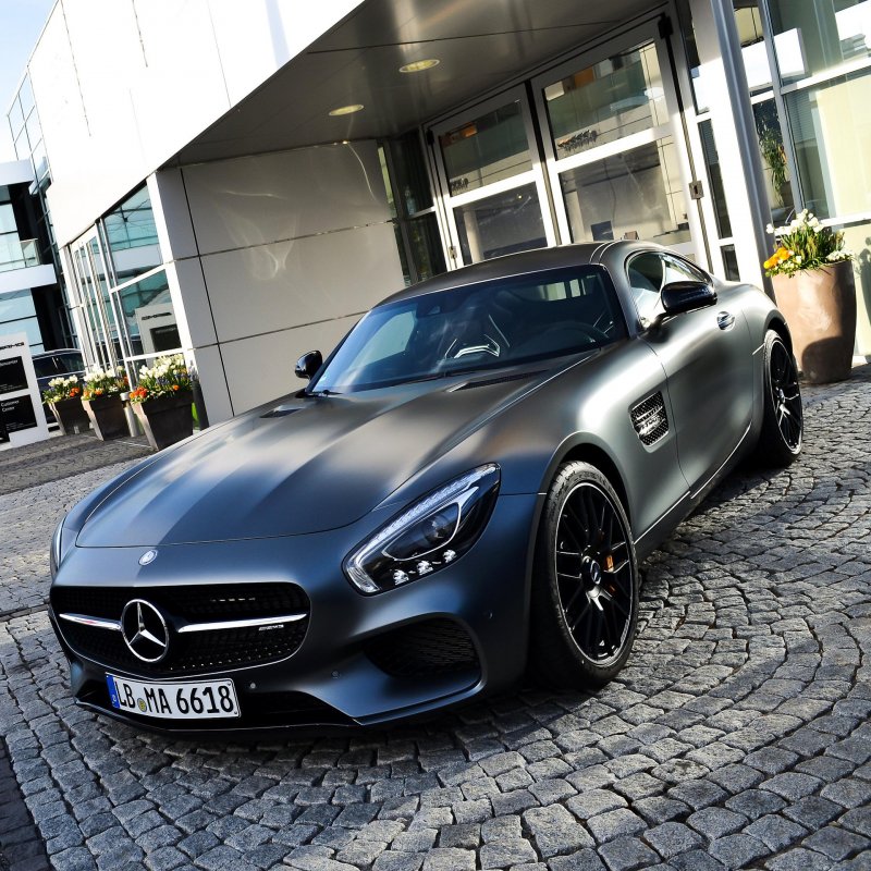 Mercedes AMG gt 2018 черный матовый