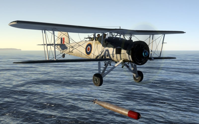 Swordfish MK.I War Thunder с торпедой