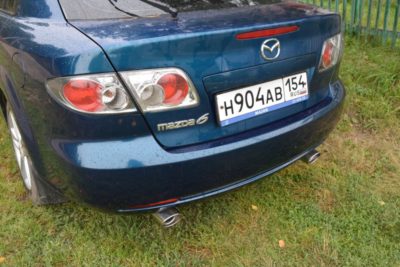 Насадка на глушитель Мазда 6 gg 2.0
