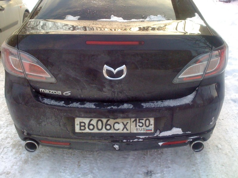 Двойной выхлоп Мазда 6 gg
