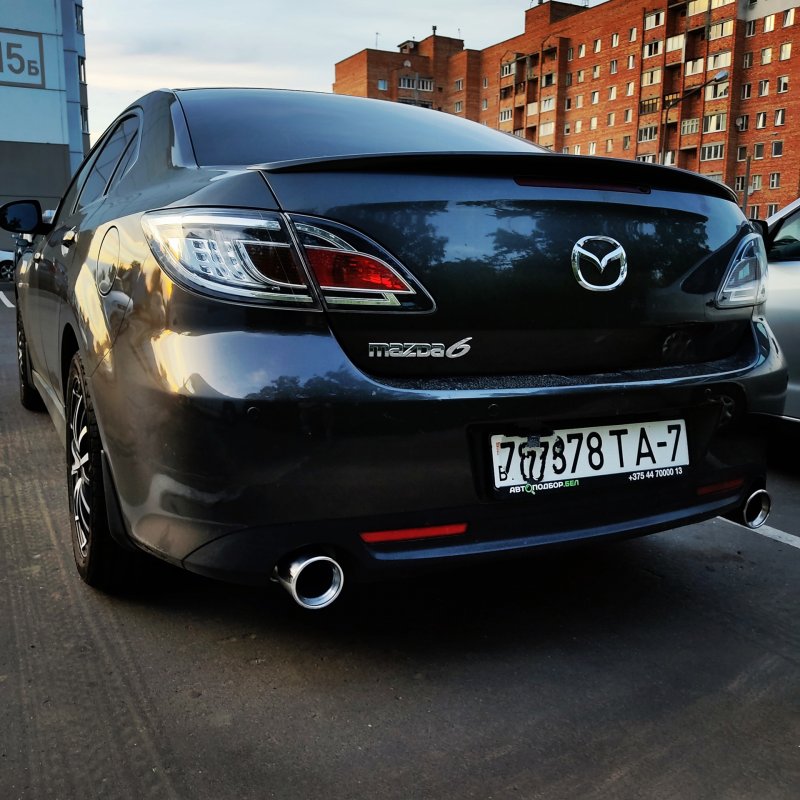 Насадки на глушитель Mazda 6 GJ