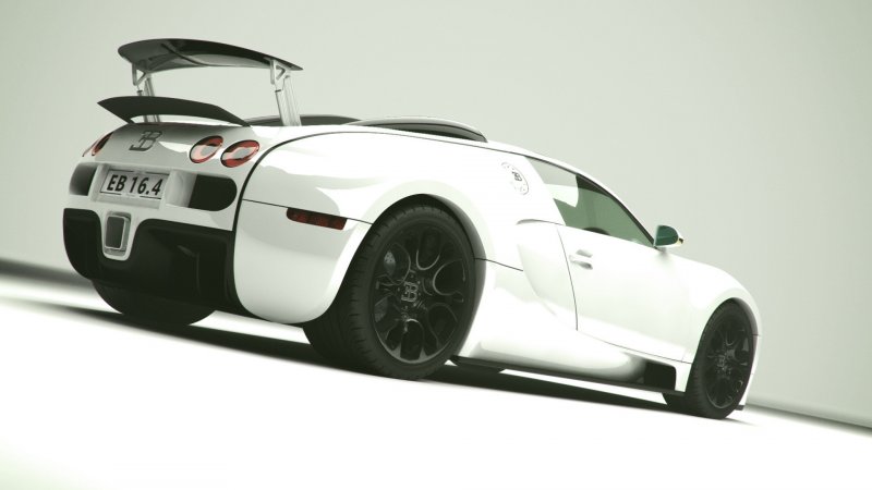 Bugatti Veyron super Sport White