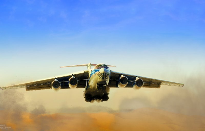 Ил 76 в небе