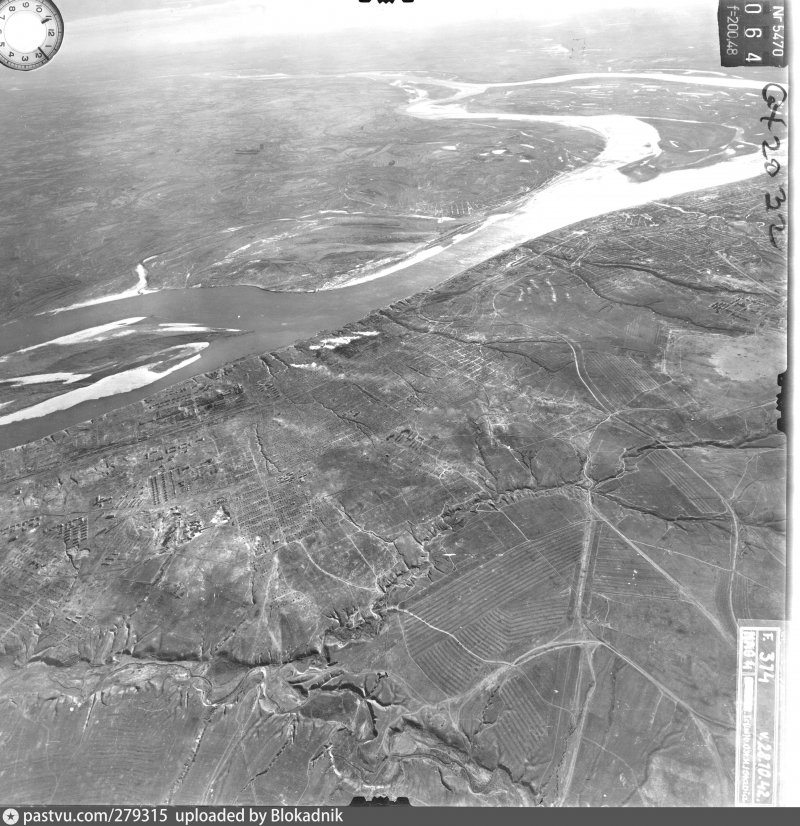 1942 Аэрофотосъёмка Сталинграда Красноармейский район