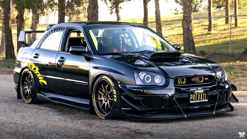 Субару Импреза WRX STI 2005 черная
