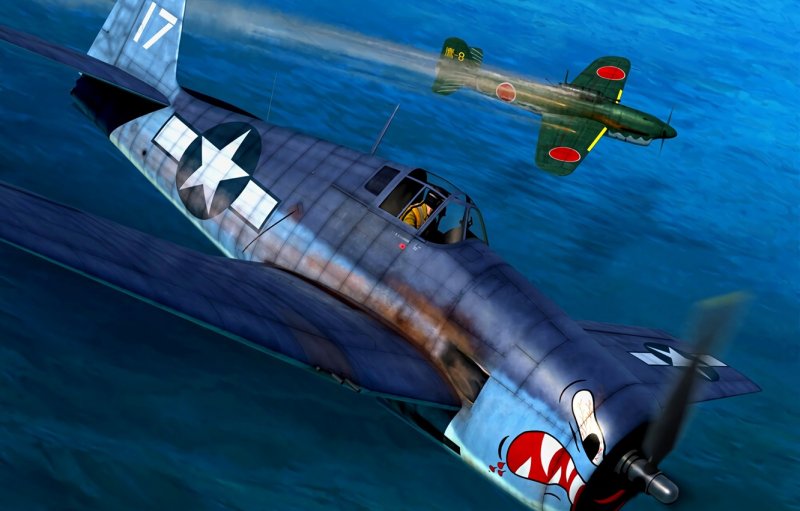 Самолет Grumman f6f Hellcat