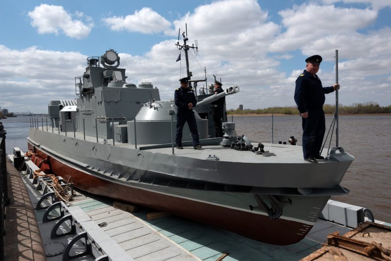 Военно-морской парад в Астрахани в 2020