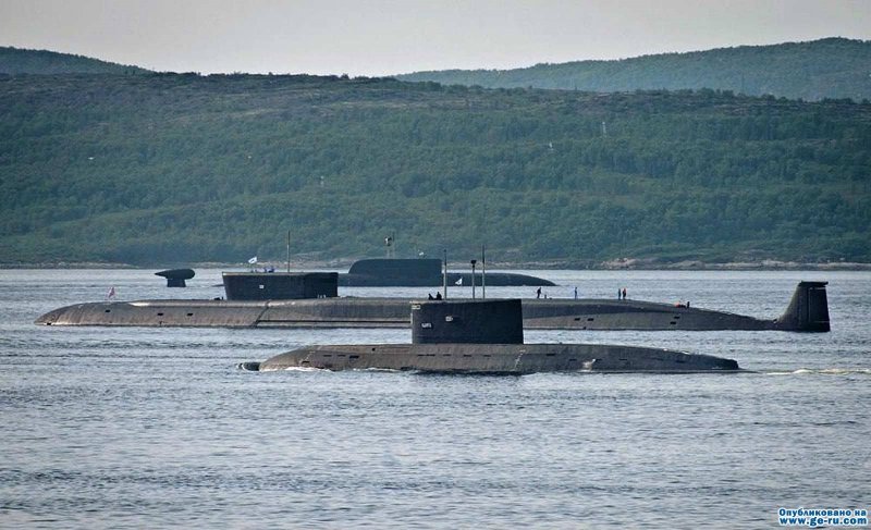 Места базирования подводных лодок России