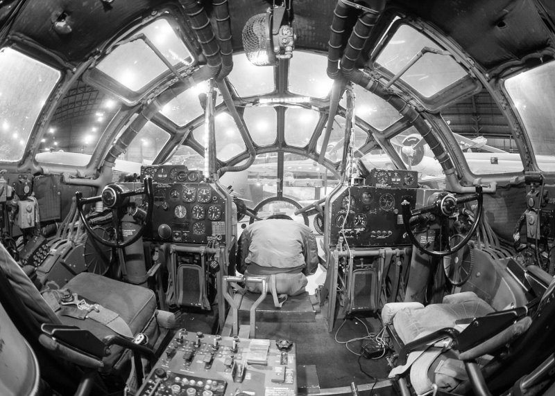 Кабина самолета b-29 Superfortress